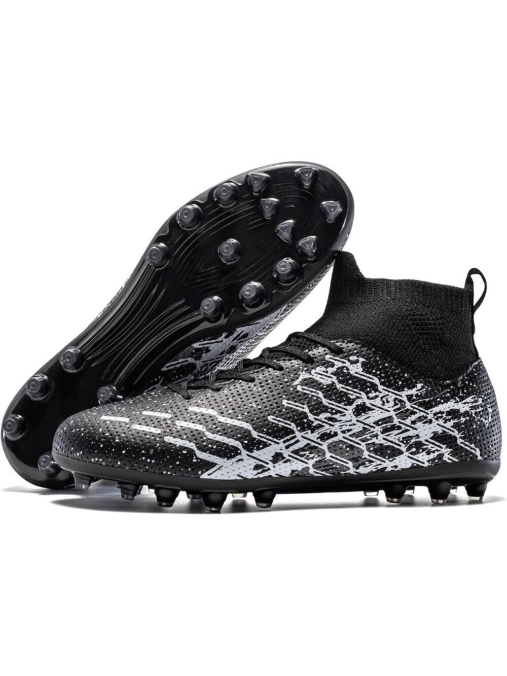 Lightweight Unisex Soccer Cleats with No-Tie Lacing & Ankle Support for All